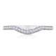 Curve with Pavé Diamonds Wedding Band