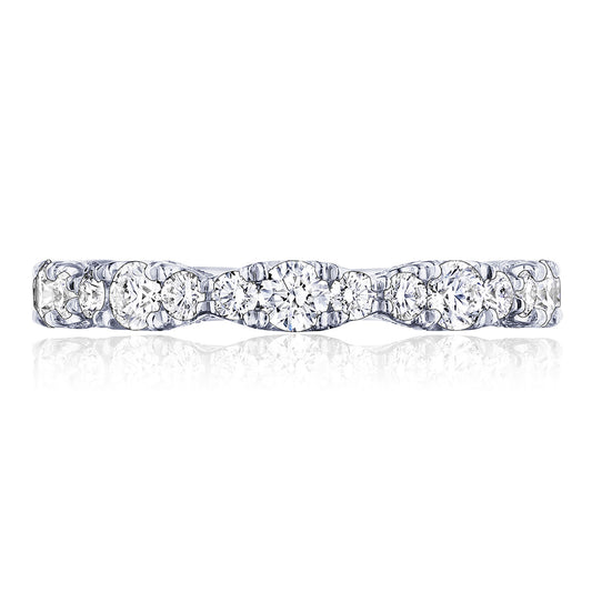 Marquise Shape Design Detail Wedding Band