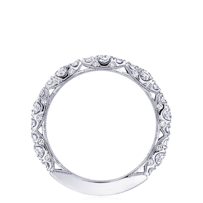 Marquise Shape Design Detail Wedding Band