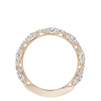 Marquise Shape Design Detail Wedding Band