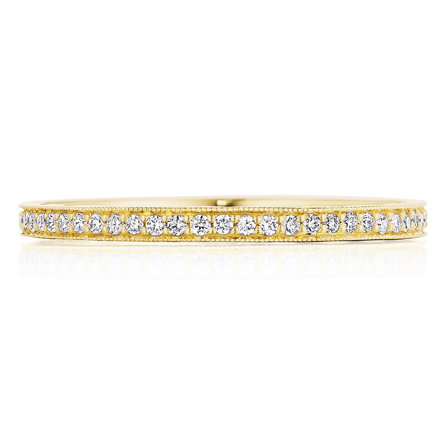 French Pavé Diamond Wedding Band