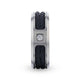 SECTOR Black Rope Cables Inlaid Brushed Finish Titanium Men's Wedding Ring with Diamond Centered And Beveled Polished Edges - 8mm