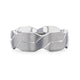 ENDURE Interlocking Infinity Symbol Flat Brushed Titanium Men's Wedding Band With Polished Grooves - 8mm