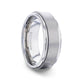 REBELLION Spinning Brushed Center Titanium Men's Wedding Band With Polished Beveled Edges - 8mm - Thorsten Rings