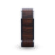 LOGAN Flat Polished Black Walnut Wood Inlaid Titanium Men's Wedding Band With Flat Polished Edges - 8mm