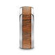 KAMEHA Tungsten Domed Profile Polished Finish Men's Wedding Ring with Koa Wood Inlay - 8mm