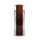 DALBERG Tungsten Carbide Rosewood Inlay Polished Finish Men's Domed Wedding Ring - 8mm