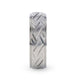 SATURN Woven Pattern Domed Titanium Men's Wedding Ring With Yellow Gold Braided Edges - 8mm