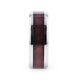 SEQUOIA Redwood Inlaid Titanium Flat Polished Finish Men's Wedding Ring With Beveled Edges - 8mm