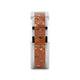 CROWN Tungsten Carbide ring with Beveled Edges and Orange Copper Conglomerate Inlay - 8mm
