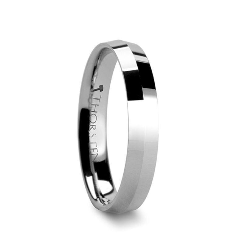 KATANA Knife Edge Tungsten Carbide Wedding Ring - 4mm - Thorsten Rings