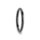 TULSA Domed Black Tungsten Carbide Wedding Band for Women - 2mm - Thorsten Rings