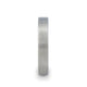 MESSALINA Flat Brushed Finish Tungsten Carbide Wedding Band - 4mm - 6mm