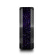 MELO Black Ceramic Beveled Polished Men's Wedding Band with Purple Goldstone Inlay - 8mm