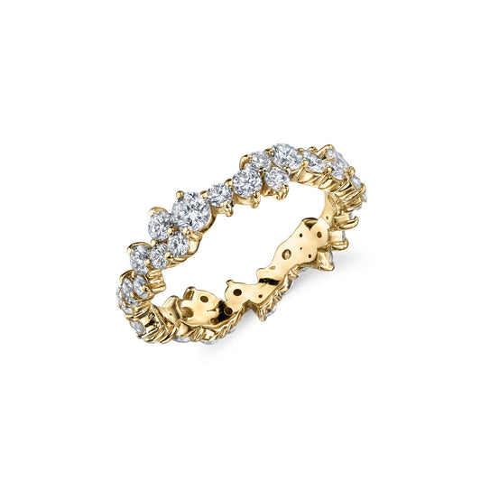 Gold & Diamond Cocktail Eternity Ring